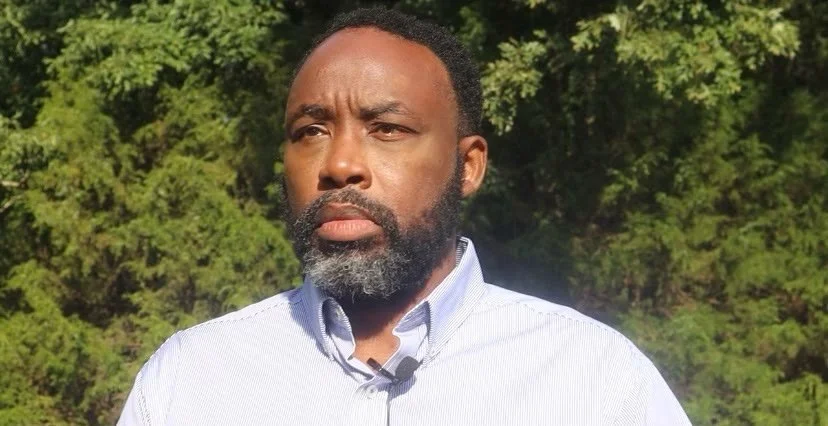 James L. Carr Jr. during his campaign, speaking to supporters